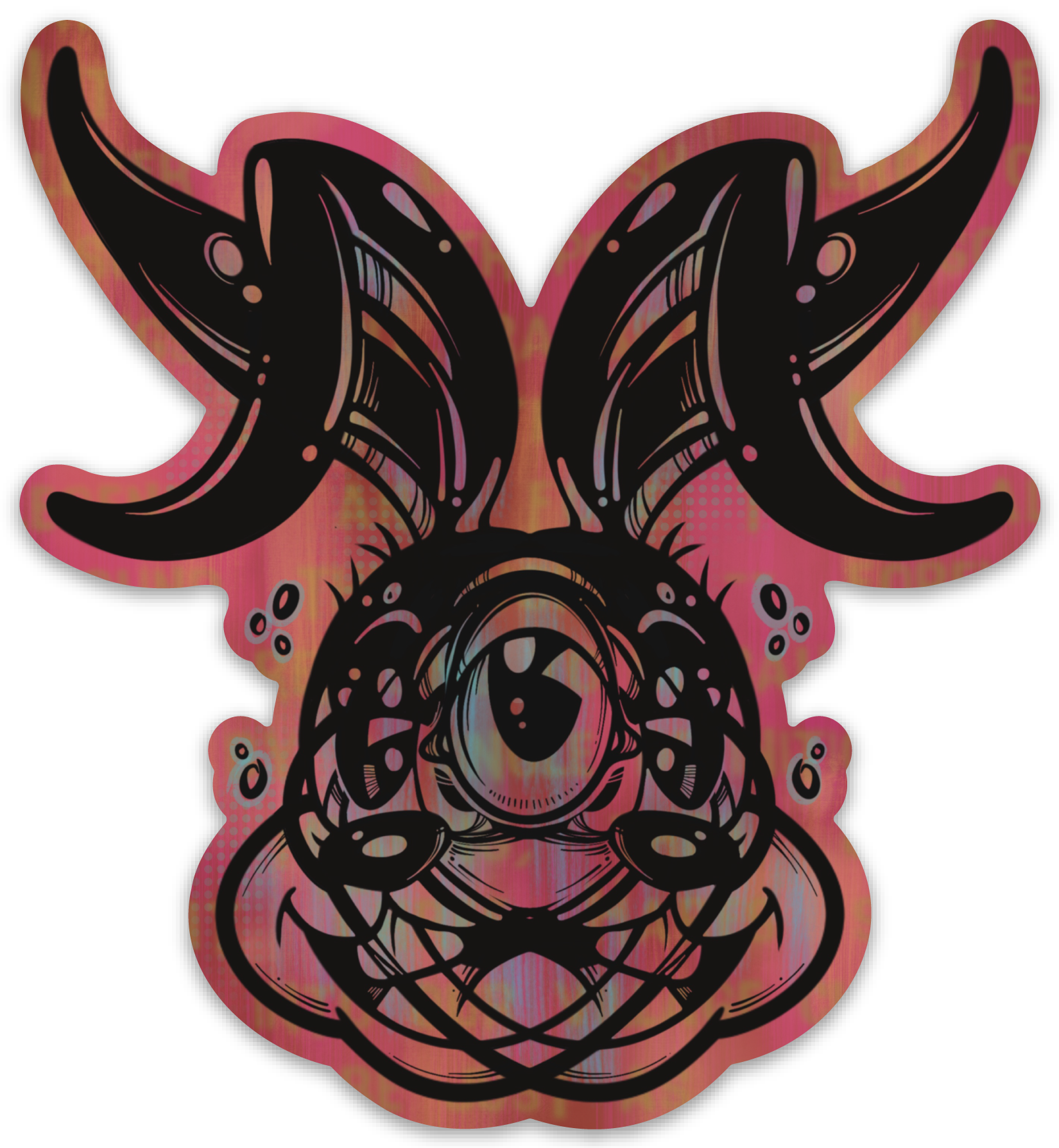 All Seeing Rabbit Sticker – YEAH, THAT RABBIT!