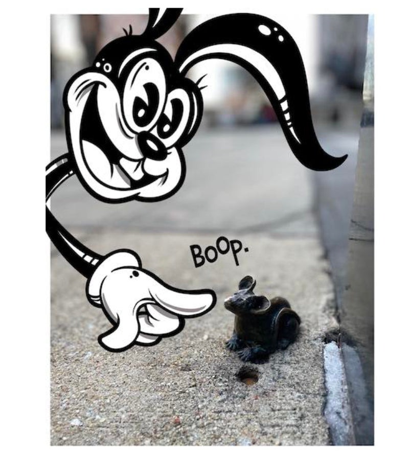 Lefty around town premium postcards